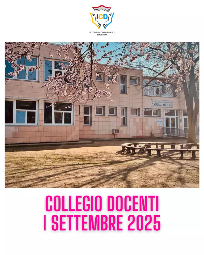 COLLEGIO DOCENTI LUNEDÌ 1 SETTEMBRE 2025